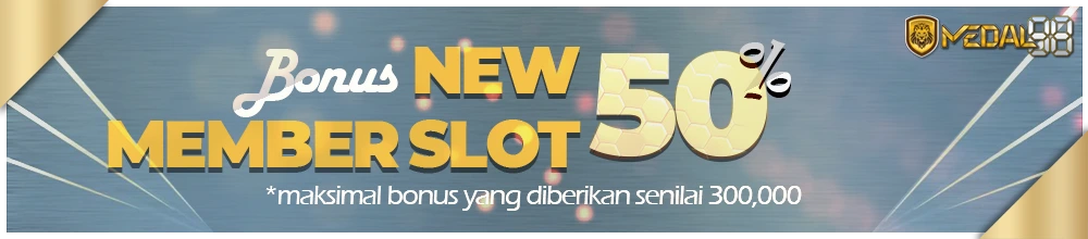 BONUS NEW MEMBER SLOT 50%